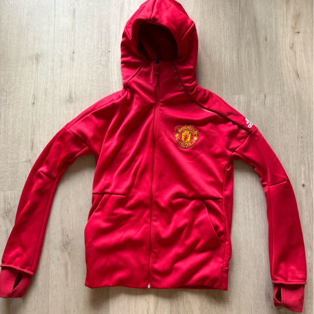 Manchester United Adidas Zip Up Hoodie